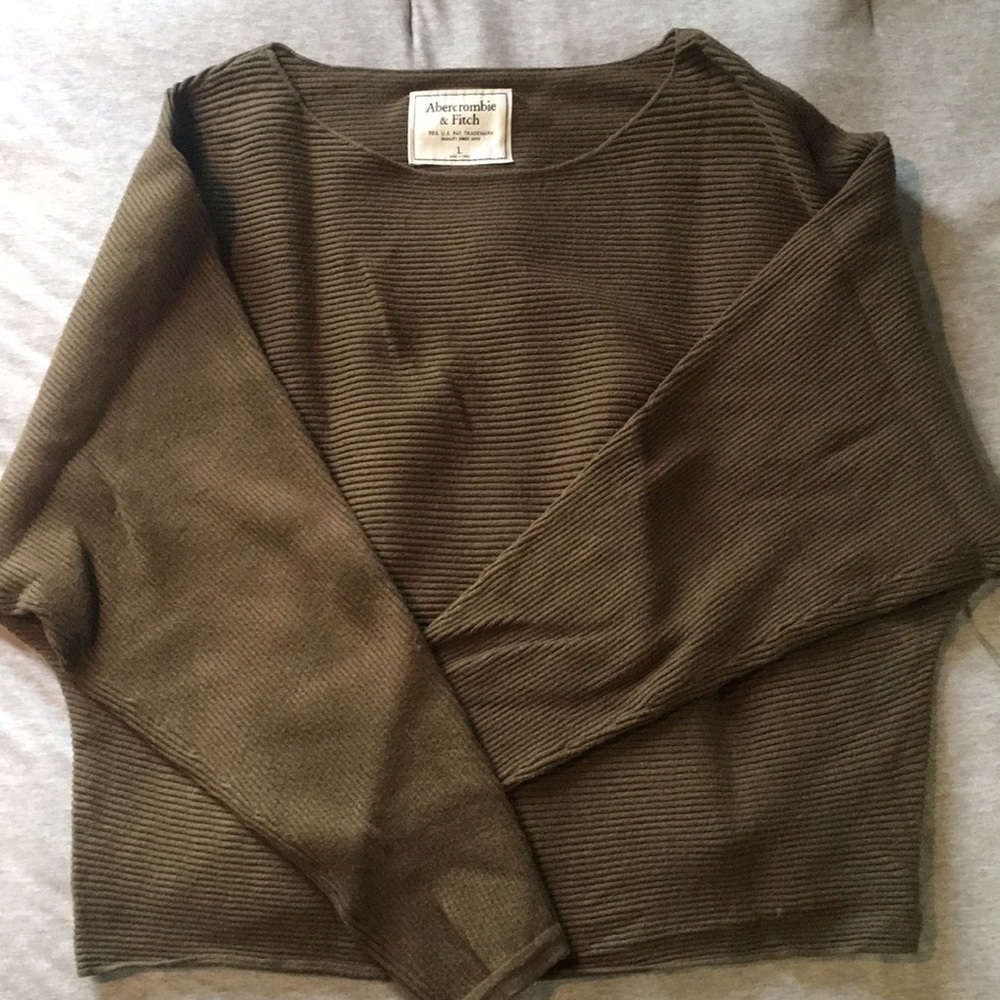 Abercrombie Green Dolman Sweater